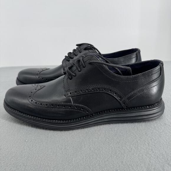 Cole Haan OriginalGrand Wingtip Oxford Shoes Mens Size 10.5 Black Leather Dress main image 2
